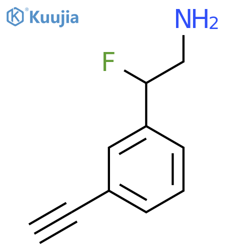 2-(3-ethynylphenyl)-2-fluoroethan-1-amine structure