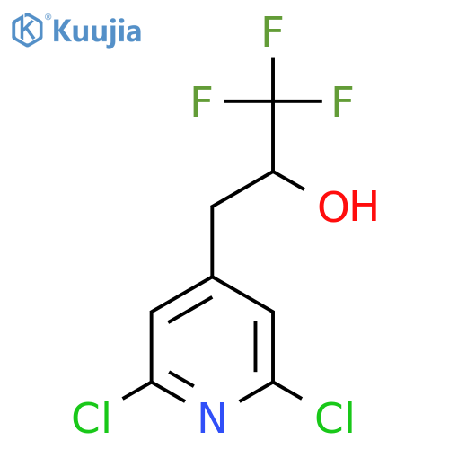 3-(2,6-dichloropyridin-4-yl)-1,1,1-trifluoropropan-2-ol structure