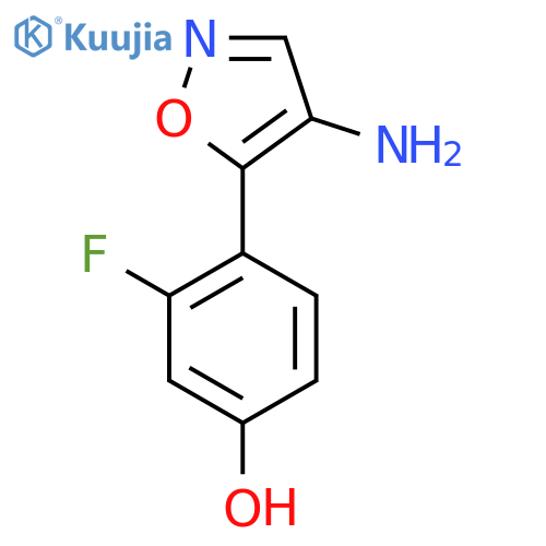 4-(4-amino-1,2-oxazol-5-yl)-3-fluorophenol structure