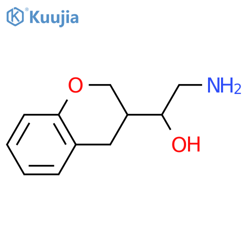 2-amino-1-(3,4-dihydro-2H-1-benzopyran-3-yl)ethan-1-ol structure