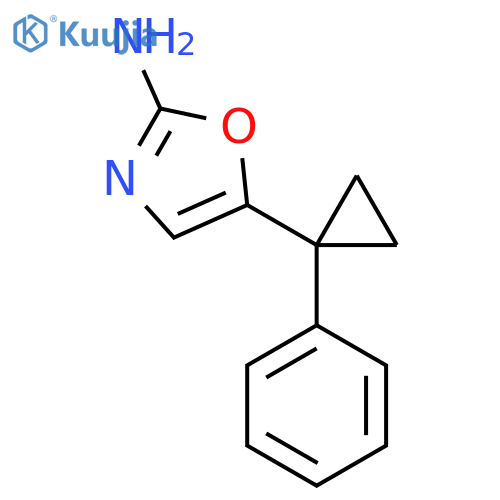 5-(1-phenylcyclopropyl)-1,3-oxazol-2-amine structure