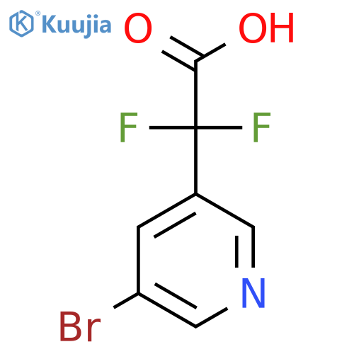 2-(5-bromopyridin-3-yl)-2,2-difluoroacetic acid structure