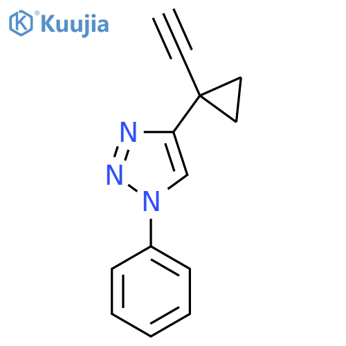 4-(1-ethynylcyclopropyl)-1-phenyl-1H-1,2,3-triazole structure