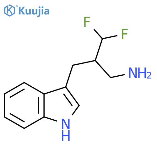 3-3-amino-2-(difluoromethyl)propyl-1H-indole structure