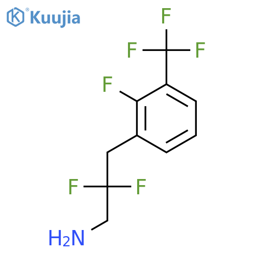2,2-difluoro-3-2-fluoro-3-(trifluoromethyl)phenylpropan-1-amine structure