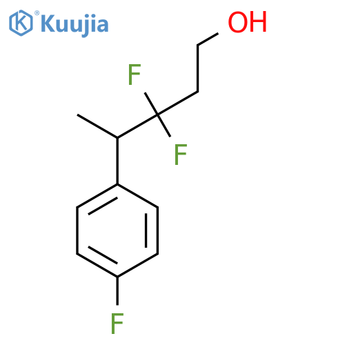 3,3-difluoro-4-(4-fluorophenyl)pentan-1-ol structure