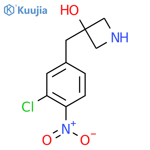 3-(3-chloro-4-nitrophenyl)methylazetidin-3-ol structure