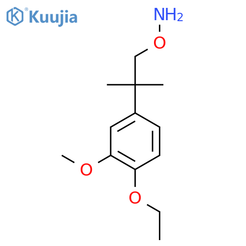 O-2-(4-ethoxy-3-methoxyphenyl)-2-methylpropylhydroxylamine structure