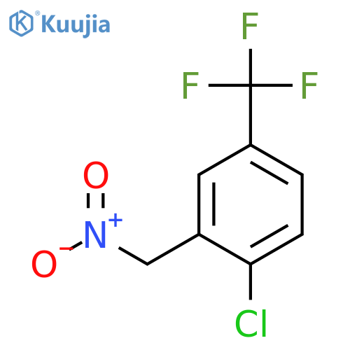 1-chloro-2-(nitromethyl)-4-(trifluoromethyl)benzene structure