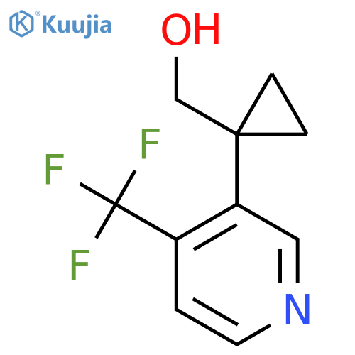 {1-4-(trifluoromethyl)pyridin-3-ylcyclopropyl}methanol structure