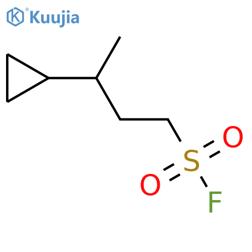 3-cyclopropylbutane-1-sulfonyl fluoride structure