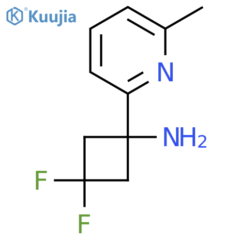 3,3-difluoro-1-(6-methylpyridin-2-yl)cyclobutan-1-amine structure