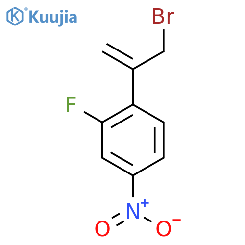 1-(3-bromoprop-1-en-2-yl)-2-fluoro-4-nitrobenzene structure