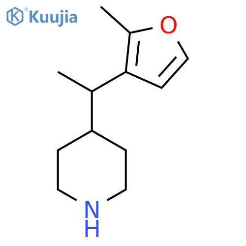 4-1-(2-methylfuran-3-yl)ethylpiperidine structure