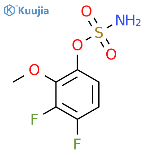 3,4-difluoro-2-methoxyphenyl sulfamate structure