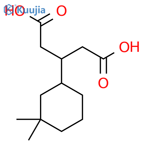 3-(3,3-dimethylcyclohexyl)pentanedioic acid structure