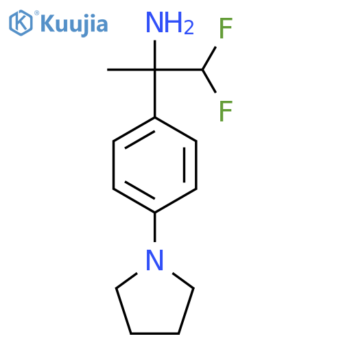 1,1-difluoro-2-4-(pyrrolidin-1-yl)phenylpropan-2-amine structure
