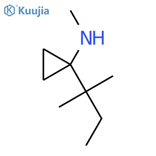 N-methyl-1-(2-methylbutan-2-yl)cyclopropan-1-amine structure