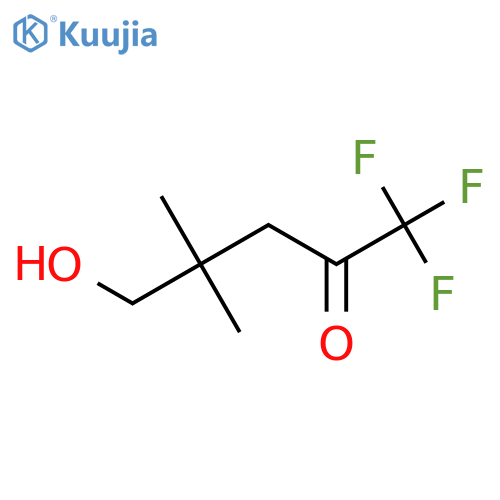 1,1,1-trifluoro-5-hydroxy-4,4-dimethylpentan-2-one structure