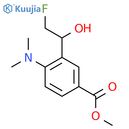 methyl 4-(dimethylamino)-3-(2-fluoro-1-hydroxyethyl)benzoate structure