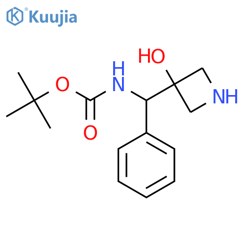 tert-butyl N-(3-hydroxyazetidin-3-yl)(phenyl)methylcarbamate structure