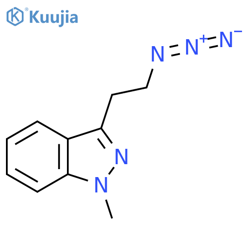 3-(2-azidoethyl)-1-methyl-1H-indazole structure
