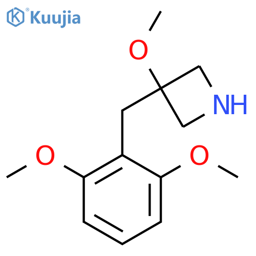 3-(2,6-dimethoxyphenyl)methyl-3-methoxyazetidine structure