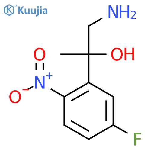 1-amino-2-(5-fluoro-2-nitrophenyl)propan-2-ol structure