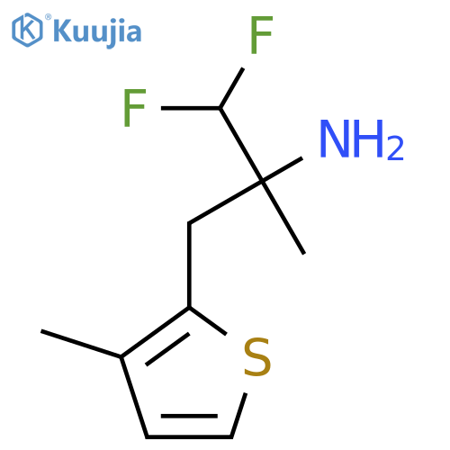 1,1-difluoro-2-methyl-3-(3-methylthiophen-2-yl)propan-2-amine structure