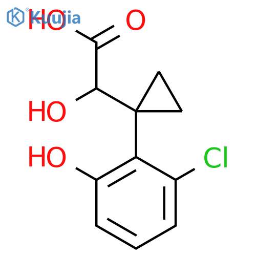 2-1-(2-chloro-6-hydroxyphenyl)cyclopropyl-2-hydroxyacetic acid structure