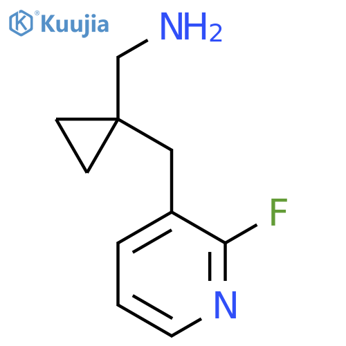 {1-(2-fluoropyridin-3-yl)methylcyclopropyl}methanamine structure