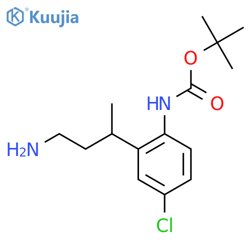 tert-butyl N-2-(4-aminobutan-2-yl)-4-chlorophenylcarbamate structure