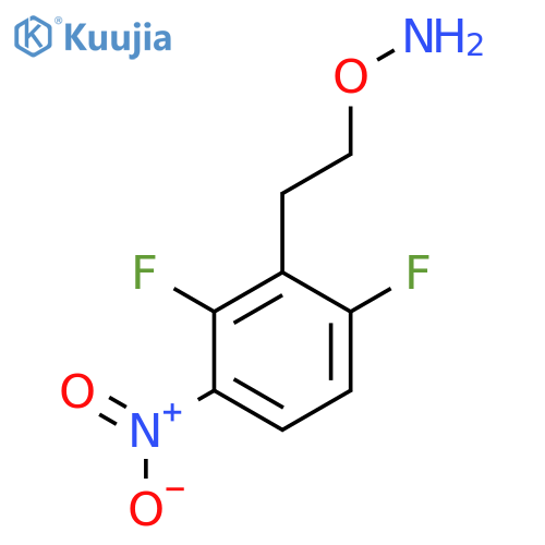 O-2-(2,6-difluoro-3-nitrophenyl)ethylhydroxylamine structure
