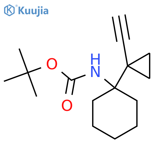 tert-butyl N-1-(1-ethynylcyclopropyl)cyclohexylcarbamate structure