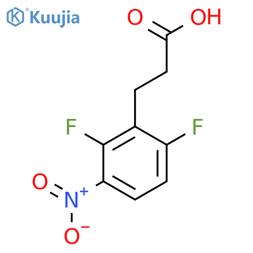3-(2,6-difluoro-3-nitrophenyl)propanoic acid structure