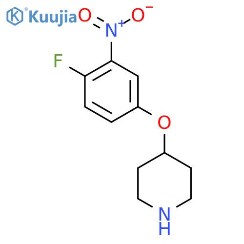 4-(4-fluoro-3-nitrophenoxy)piperidine structure
