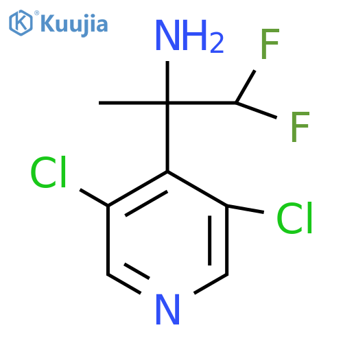 2-(3,5-dichloropyridin-4-yl)-1,1-difluoropropan-2-amine structure