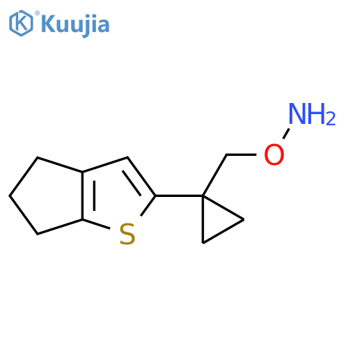 O-(1-{4H,5H,6H-cyclopentabthiophen-2-yl}cyclopropyl)methylhydroxylamine structure