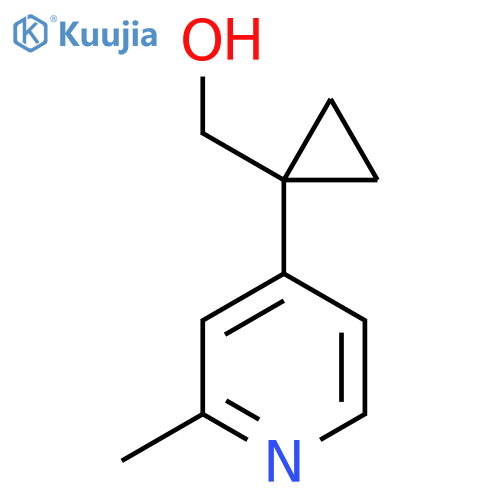 1-(2-methylpyridin-4-yl)cyclopropylmethanol structure