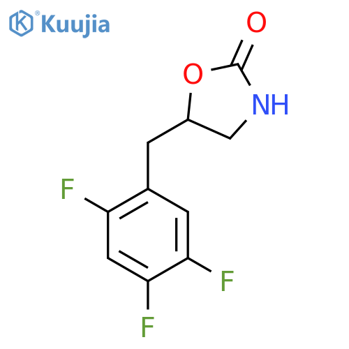 5-(2,4,5-trifluorophenyl)methyl-1,3-oxazolidin-2-one structure