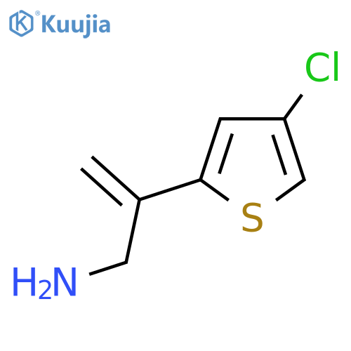 2-(4-chlorothiophen-2-yl)prop-2-en-1-amine structure