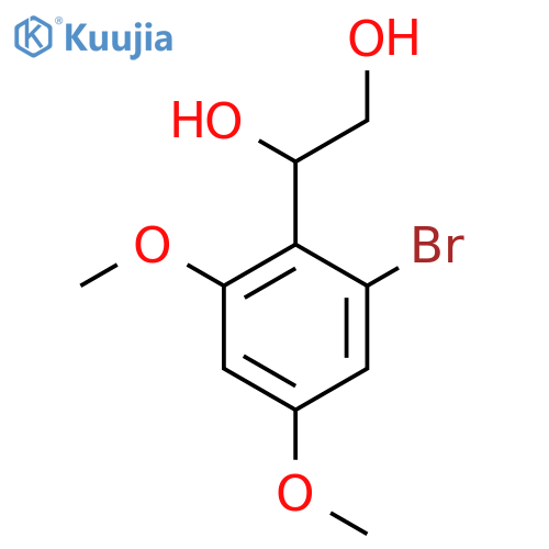 1-(2-bromo-4,6-dimethoxyphenyl)ethane-1,2-diol structure