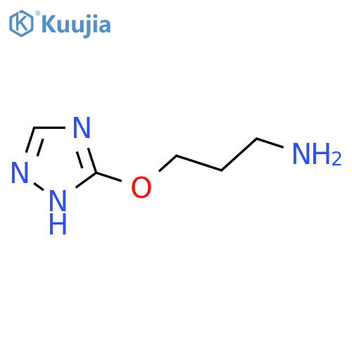 3-(1H-1,2,4-triazol-3-yloxy)propan-1-amine structure