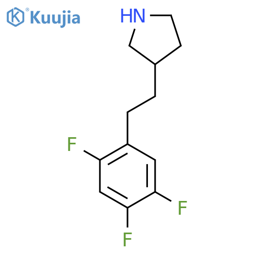 3-2-(2,4,5-trifluorophenyl)ethylpyrrolidine structure
