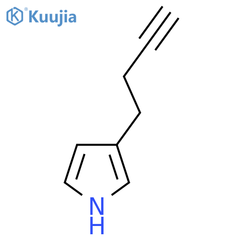 3-(but-3-yn-1-yl)-1H-pyrrole structure