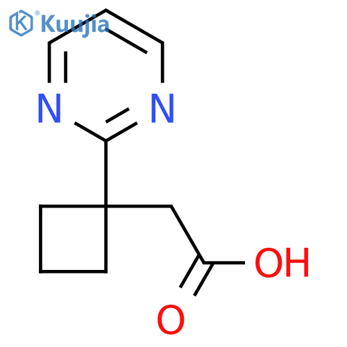2-1-(pyrimidin-2-yl)cyclobutylacetic acid structure