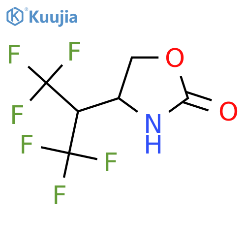 4-(1,1,1,3,3,3-hexafluoropropan-2-yl)-1,3-oxazolidin-2-one structure