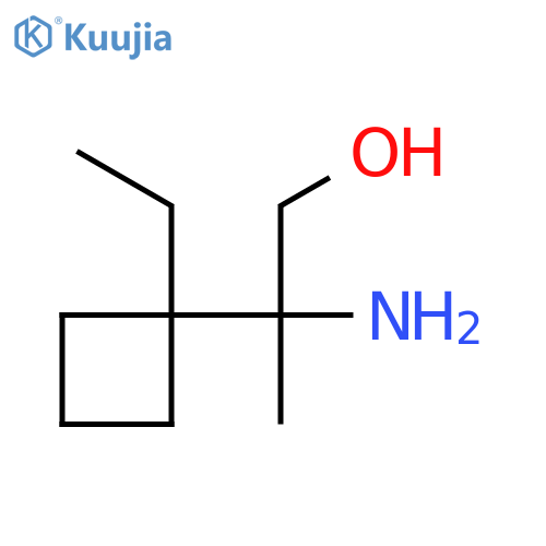 2-amino-2-(1-ethylcyclobutyl)propan-1-ol structure