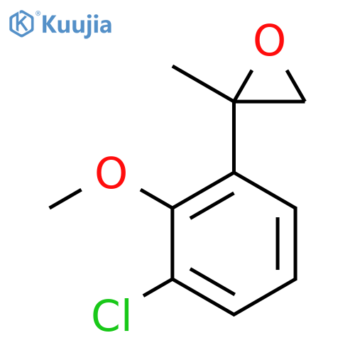 2-(3-chloro-2-methoxyphenyl)-2-methyloxirane structure