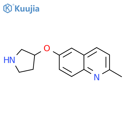 2-methyl-6-(pyrrolidin-3-yloxy)quinoline structure